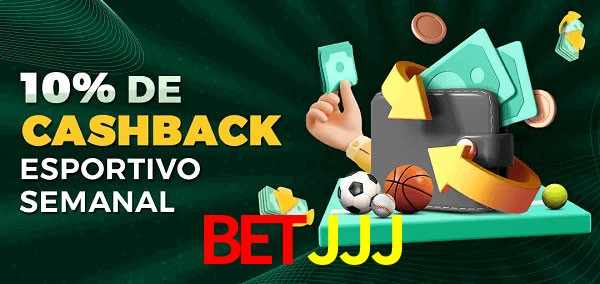 10% de bônus de cashback na BETJJJ